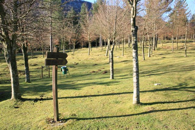 Inicio del itinerario desde Pagomakurre hacia Atxular