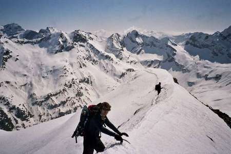 Bajando de la cima del Pimene