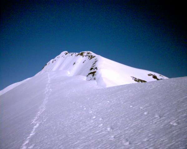 Cima del Pimene desde el Pettit Pimene
